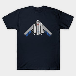 USAF Spirit B2 Stealth Bomber - Red White Blue T-Shirt